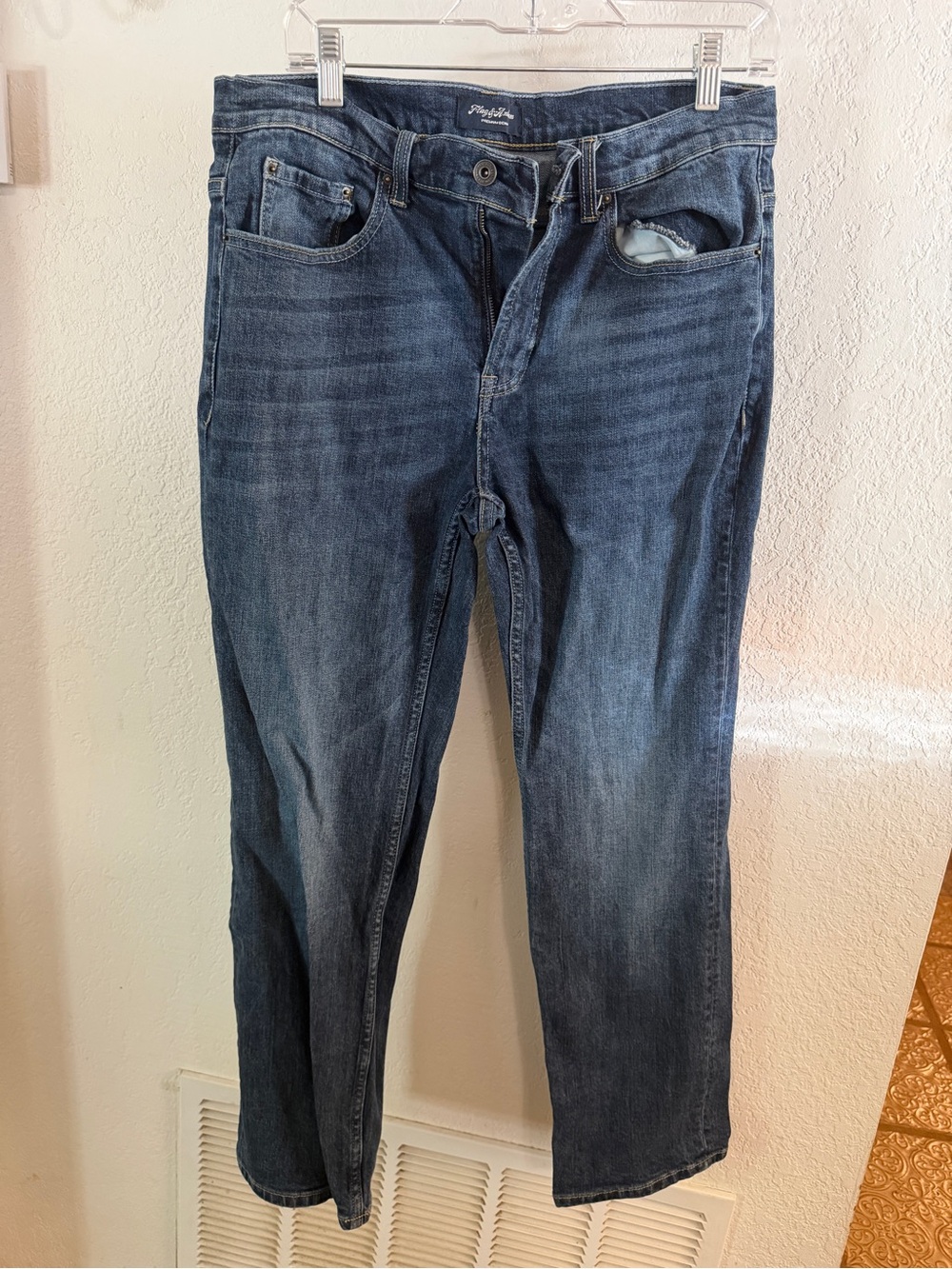 Men's Straight-Leg Jeans in Dark Indigo by Buffalo David Bitton